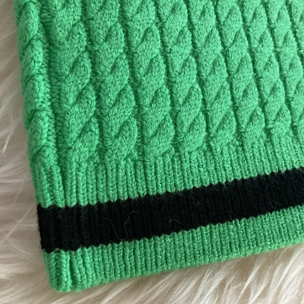 Alice + Olivia Ingrid Wool-Blend Cable Knit Skirt - Picture 10 of 15